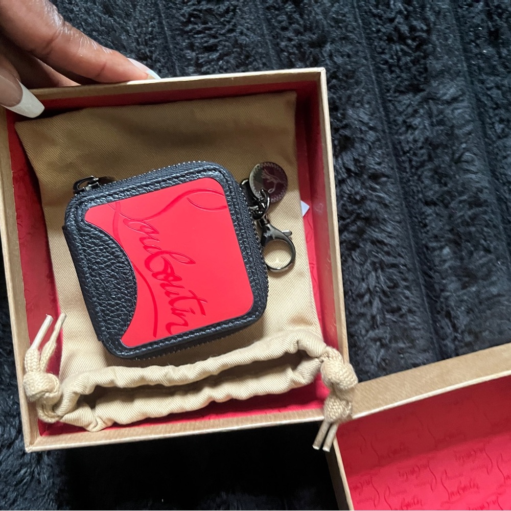 Christian Louboutin leather waste bag holder